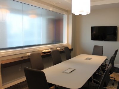 Conference Table with TV Screen