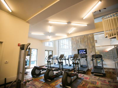 Gym Equipment and Lights