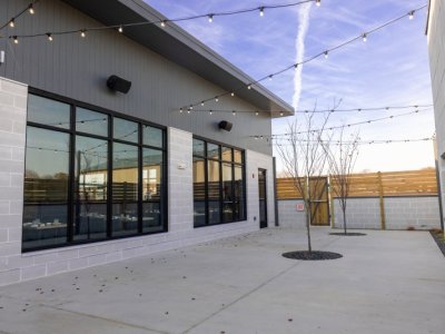 Pizza and Libations Outside Area