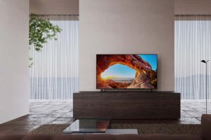 Sony television in living room