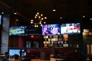 District Tap with Video Wall and Smart AV and Security Cameras