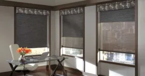 Hunter Douglas Smart Blinds in a Commercial Office Setting