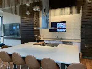 Residential Apartment Smart Av n the Kitchen with Luxury Lighting