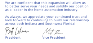 Letter from Bill na d Matt