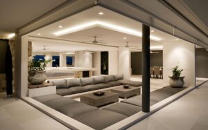 Residential Nora Lighting in a Luxury Living Room