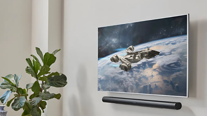 Sonos Arc Ultra Sound System Mounted on the wall